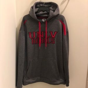 UNLV Rebels Heathered Gray Tri-Blend Sweatshirt